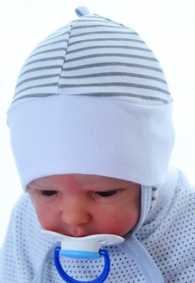 32-45 Mütze Erstlingsmütze Babymütze Haube Mützchen Frühchen Neugeborene Reborn