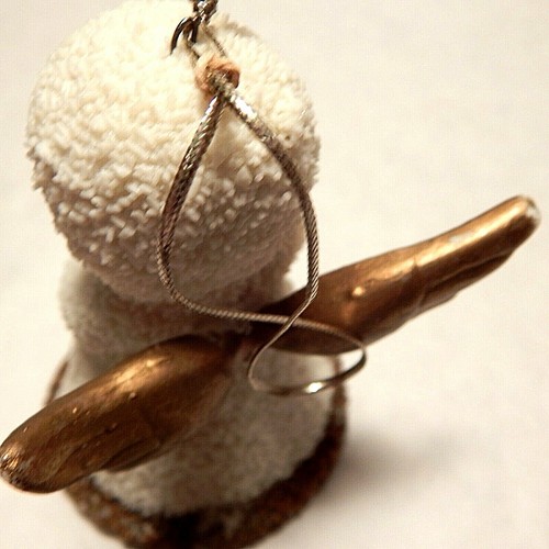 Snow Angel Hanging Ornament Bell Gold Trim - Picture 6 of 8