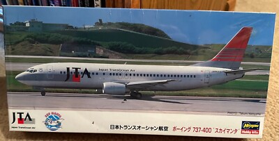 Hasegawa Boeing 737-400 Model Kit 1-200 JTA Sky Manta 1996 10217 Sealed