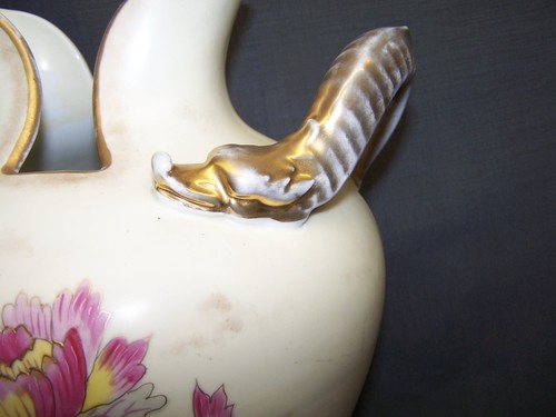 VICTORIA PORCELAIN CARLSBAD AUSTRIA DOUBLE SPOUT VASE - Picture 5 of 9
