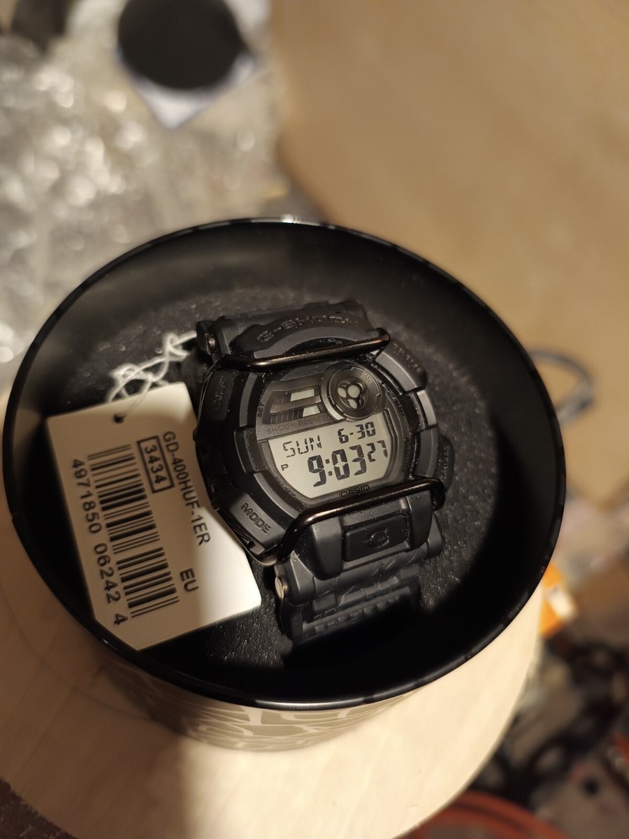 casio g shock x HUF watch limited edition, rare perfect condition