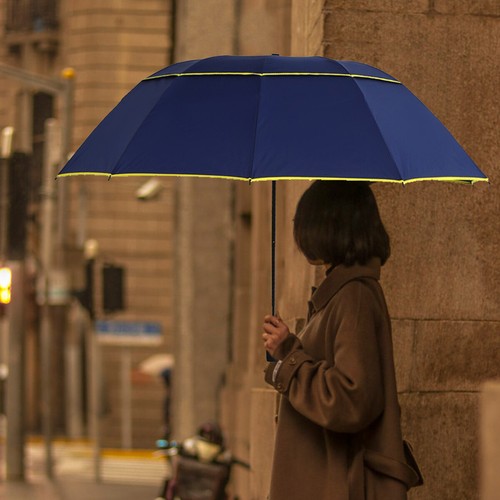 Large Golf Umbrella Double Canopy Vented Windproof Stormproof Umbrella Double - Picture 5 of 11