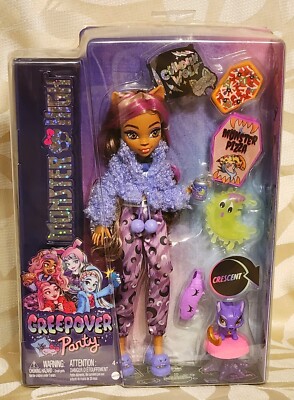 2022 Monster High Creepover Party Gen 3 Clawdeen Wolf Doll With Accessories