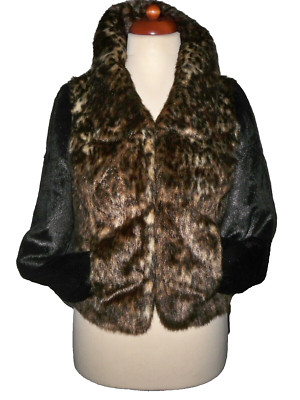 MARKS & SPENCER LIMITED COLLECTION   FAUX FUR JACKET   UK 10