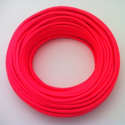50m Design Textilkabel 2-adrig 2x0,75 Neon-Pink Top EU Qualitätsprodukt 