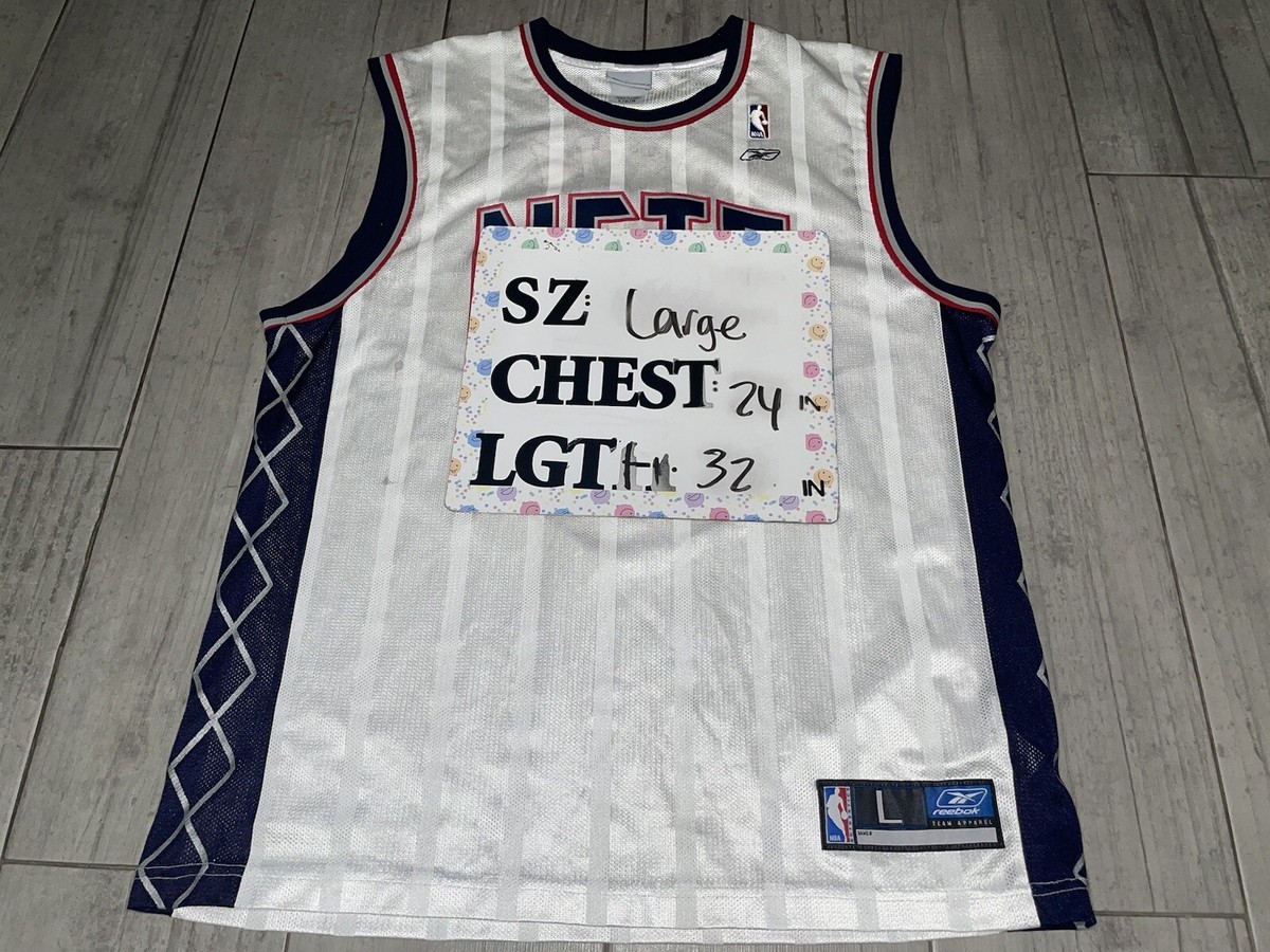 Kenyon Martin #6 New Jersey Nets Reebok Jersey White Sz