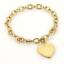 thumbnail 1  - Tiffany &amp; Co. Heart Tag Charm Chain Bracelet in 18k Yellow Gold