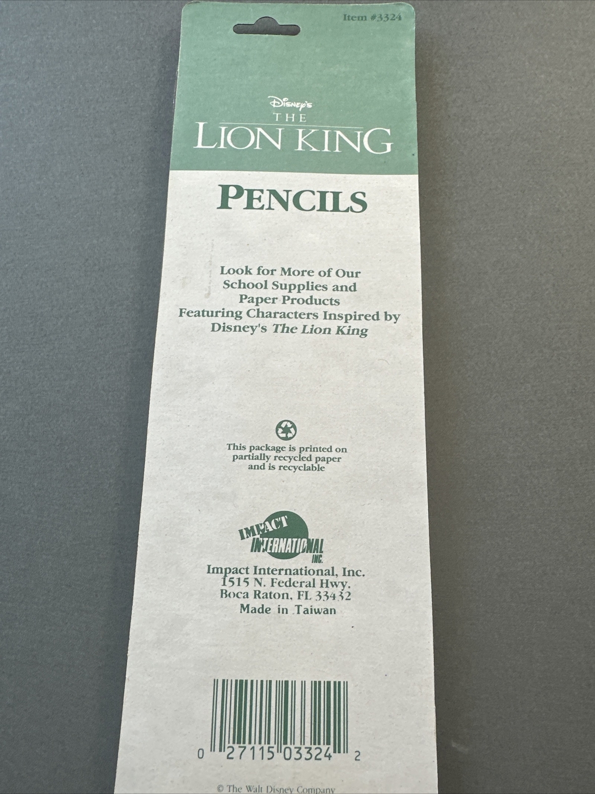 Vintage The Lion King Pencils Disney Set Of 3 Collectable 1990s Offers Welcome