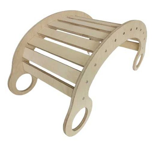 Large Pikler Set of 3 item, Climbing Ramp and Slide, Arch, Triangle, Rocker Kids - Picture 10 of 53