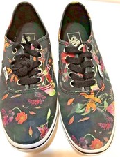Vans Off The Wall Lace Up Sneakers Multicolor Floral Womens 5.5