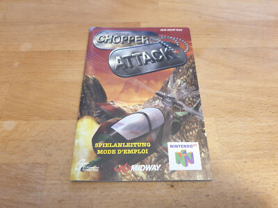 Chopper Attack Nintendo 64 Anleitung Manual Spielanleitung