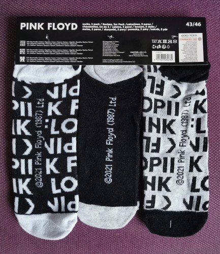 Pink Floyd Socken 3 Paar Strümpfe kurz 43-46 Dark Side of the Moon Geschenk Tip - 第 4/8 張圖片