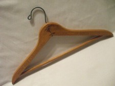 Vintage Wooden 17" Suit Hanger Advertisement THE CASTAWAYS Miami Beach Florida