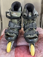 Roller Derby Retro 500 Inline Skates Black/Gray/Yellow ABEC-5 Size 9