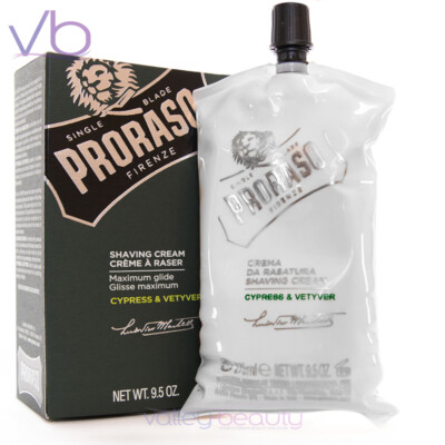 PRORASO Single Blade Cypress Vetyver Professional Shaving
