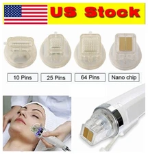 Replace Disposable 25/64/10 Pins Gold Plated Cartridge Tips for RF Machine