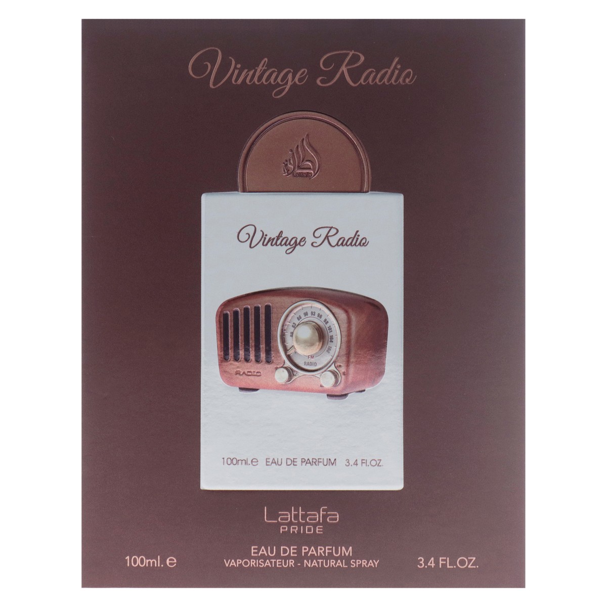 香水(男性用) Lattafa Vintage Radio Lattafa Vintage Radio Unisex 100ML Edp Spray
