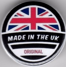 MADE IN THE UK Pin Button Badge 25mm - ORIGINAL LONDON EDINBURGH CARDIFF BELFAST