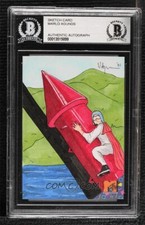 Rare MTV Jackass Johnny Knoxville Steve O Original Art Sketch Card 1/1 BAS