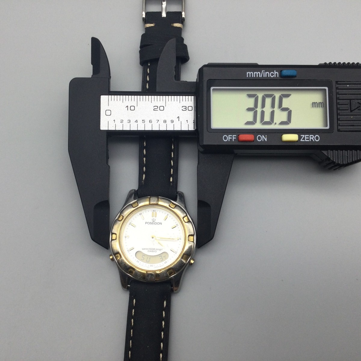 Vintage Poseidon Casio Watch Women 31mm Gold Silver Tone 362 Vintage Poseidon Casio Watch Women 31mm Gold Silver Tone 362