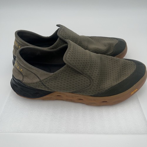 Men's Merrell Slip On Moc - Tideriser Moc - Olive Size 12 Medium J48915 - Picture 6 of 12