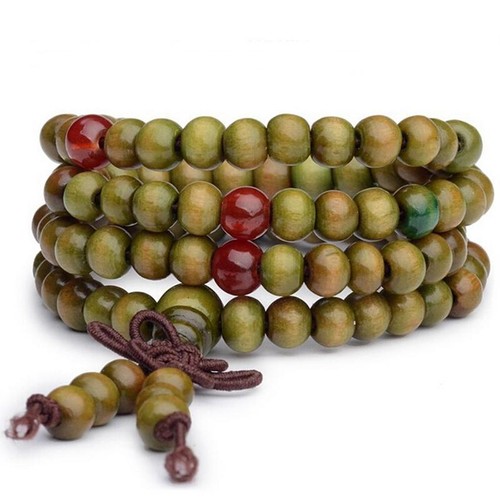 Sandalwood Buddhist Buddha Meditation 6mm 108 Prayer Bead Mala Bracelet Necklace - Picture 13 of 16