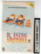 RARE BETA Video Tape RAISING ARIZONA Clamshell Ex-Rental Betamax CBS FOX