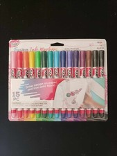 Tulip Fusion Ink Fabric Markers 15ct Draw On Paper Iron Onto Fabric New WOW