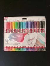 🌟Tulip Fusion Ink Fabric Markers 15ct Draw On Paper Iron Onto Fabric! New WOW🌟