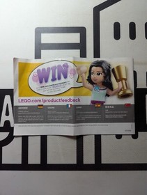 Lego Friends 41092 Stephanie's Pizzeria Instruction Manual Only! Yum Yum!
