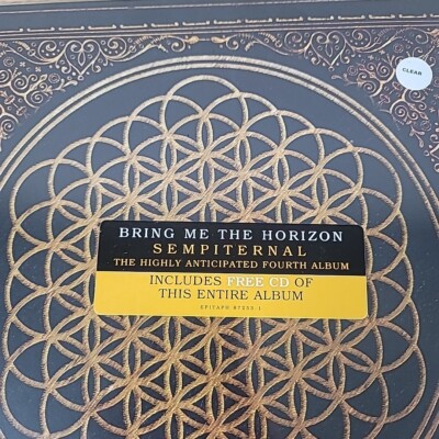 BMTH / Sempiternal レコード Limited Edition Bring Me The Horizon - Sempiternal CLEAR Vinyl LP Record RARE New