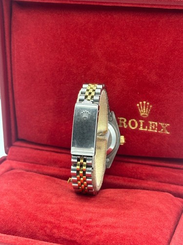 Rolex Datejust 69173 26mm White Roman 18k Yellow Gold & Steel 1991 Box & Papers - Picture 5 of 8