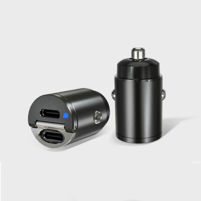 Dual USB Type-C PD Car Phone Charger Adapter 30W Fast Charging Accessories