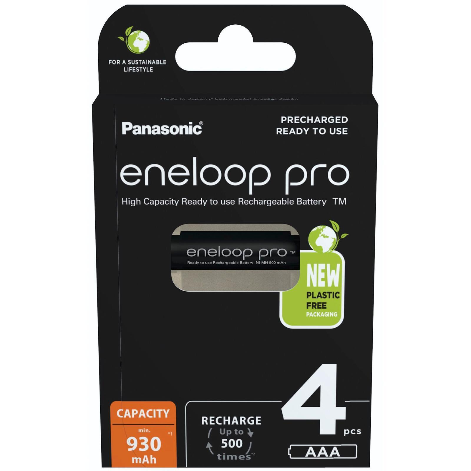 Thumbnail - 1x4 Panasonic Eneloop Pro Micro 930mah Aaa Ni-mh Bk-4hcde/4be Akku