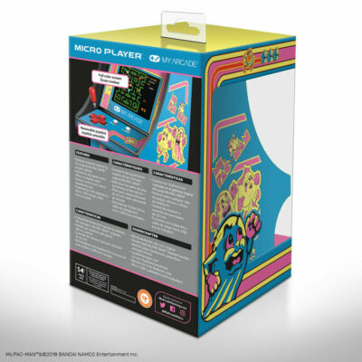 Ms. Pac-Man Micro Player Game Handheld Portable Retro Mini Arcade