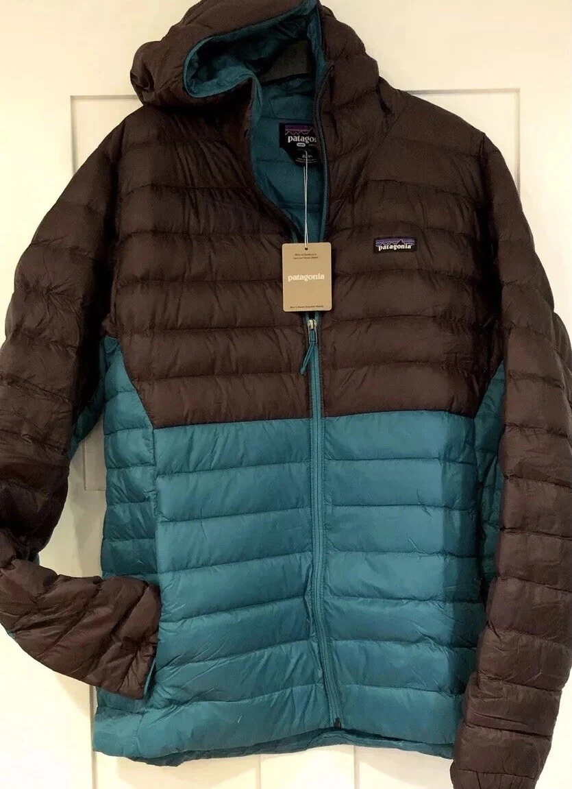 NEW! PATAGONIA Men Down Sweater Hoody Jacket—(XL)—800 Down Puffer—“Belay BLUE”