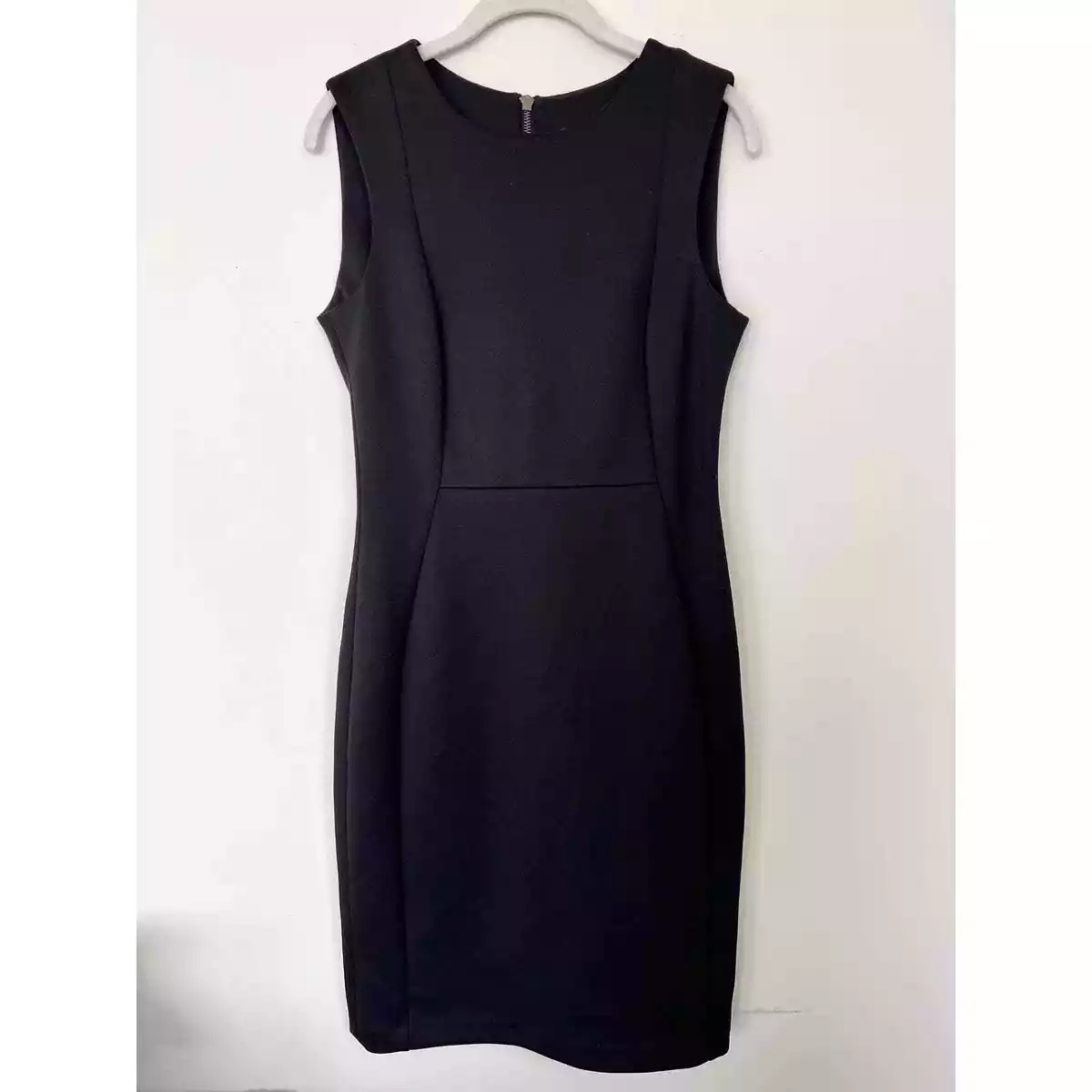 Calvin klein women's scuba sleeveless best sale princess seamed sheath dress