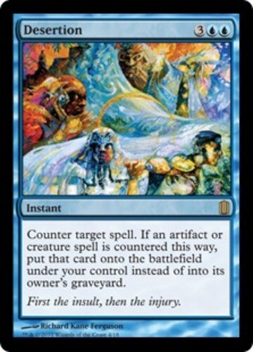 [1x] Desertion - Foil - Near Mint, English - Commanders Arsenal MTG Magic
