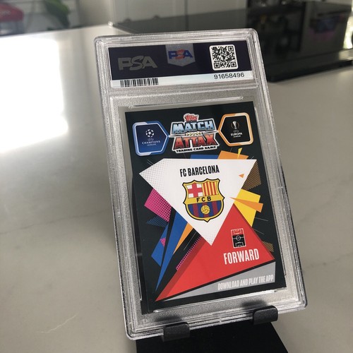 2020-2021 Match Attax 101 #202 Lionel Messi PSA 9 🌶️🥵 - Picture 2 of 2
