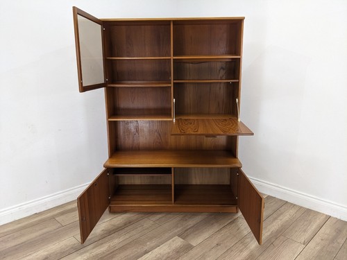 DISPLAY CABINET Vintage Portwood Teak Bookcase Cocktail Cupboard FREE DELIVERY - Picture 3 of 20