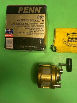 Penn インターナショナルII 20T PENN INTERNATIONAL II 20T LEVER DRAG FISHING REEL WITH THE