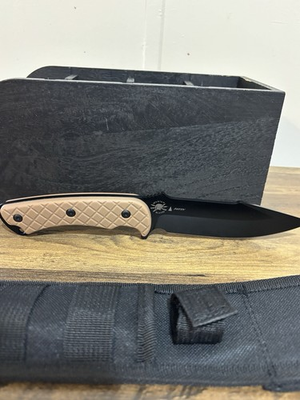 #ad Spartan Blades Harsey Fighter 6.13quot; Black Nylon Fixed Knife READ DESCRIPTION $80.00