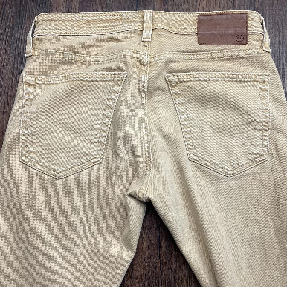 Adriano Goldschmied AG Mens Beige Tellis Modern Slim Denim Straight Pants 28x32 - Image 4 of 4