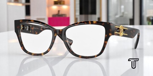 Versace VE3347 108 Havana Demo Lens 52mm Damen Brille