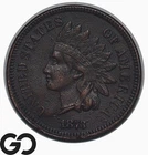 1873 Indian Head Cent Penny *Scarce Double Liberty Mint Error* CL-3 XF++ Details