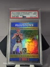 2017 Panini Optic Illusions Blue- Patrick Mahomes II Len Dawson PSA 9 RC /149