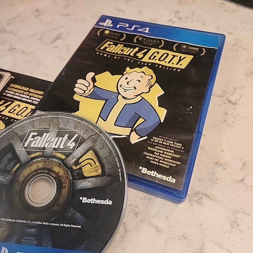 Fallout 4 PS4 Game of the Year Edition Sony PlayStation 4 Case, Disc, & Poster - Image 3 of 4