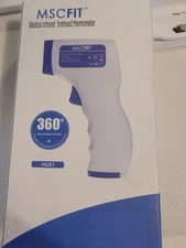 MSCFIT Medical Infrared Forehead Thermometer - White/Blue