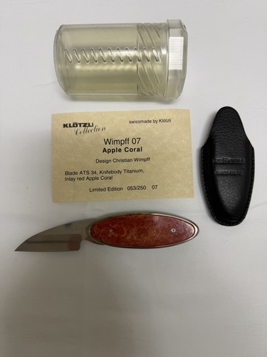 Klotzli Wimpff 07 Pocket Knife. Limited Edition, 53/250