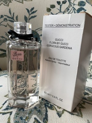 Flora Gucci Gorgeous Gardenia EDT RARE 1st Edition  3.3oz BC 3200 Clear Cap